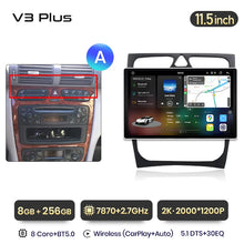 Load image into Gallery viewer, Junsun V3 Plus 2K CarPlay Android Auto Car Intelligent Systems for Mercedes Benz C Class CLK Class W203 W209 S203 A209 2000-2005
