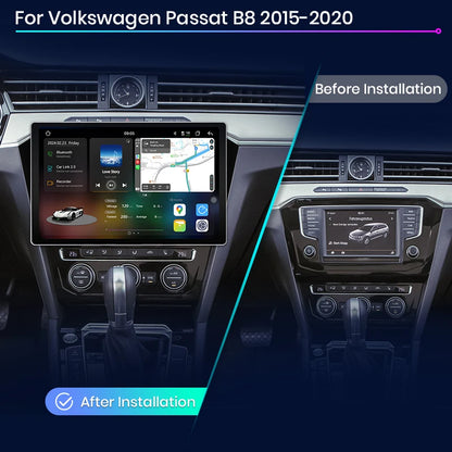 Junsun V3 Plus 2K Wireless CarPlay Android Auto Car Intelligent Systems for VW Volkswagen Passat B8 2015-2020 Autoradio