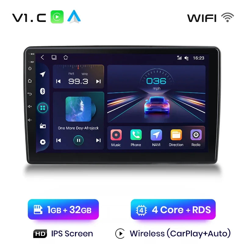 Radio de coche Junsun Wireless CarPlay Android Auto para Ford New Transit 2009, 2010, 2011, 2012, 2013-2019, sistemas inteligentes multimedia 
