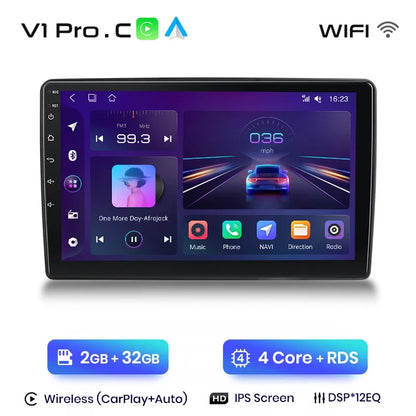 Radio de coche Junsun Wireless CarPlay Android Auto para Ford New Transit 2009, 2010, 2011, 2012, 2013-2019, sistemas inteligentes multimedia 