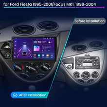 Radio de coche Junsun con CarPlay inalámbrico y Android Auto para Ford Fiesta (1995-2001), Focus Mk1 (1998-2004), sistemas inteligentes para coche. 