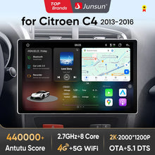 Load image into Gallery viewer, Junsun X7 MAX 13.1“ 2K AI Voice Wireless CarPlay Android Auto Car Radio For Citroen C4 2 B7 2013 - 2016 Multimedia autoradio
