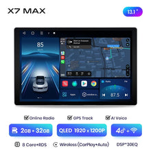 Load image into Gallery viewer, Junsun X7 MAX 13.1“ 2K AI Voice Wireless CarPlay Android Auto Car Radio For Peugeot 207 207CC 2006 - 2015 Multimedia autoradio
