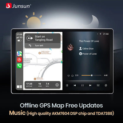 Junsun X7 MAX 13.1“ 2K AI Voice Wireless CarPlay Android Auto Car Radio for Fiat Doblo 2015 - 2019  Multimedia autoradio