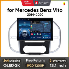 Junsun X7 MAX 13.1" 2K CarPlay inalámbrico Android Auto Radio para Mercedes Benz Vito W447 2014-2020 Autorradio multimedia 