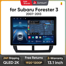 Load image into Gallery viewer, Junsun X7 MAX 13.1“ 2K Wireless CarPlay Android Auto Car Radio for Subaru Forester 3 SH Impreza 2007-2013 Multimedia autoradio
