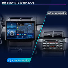 Junsun X7 MAX 2K HD - Radio de coche inalámbrica con CarPlay para BMW E46 M3 318/320/325/330/335, GPS, 2DIN 