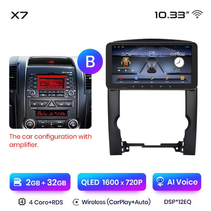 Junsun X7 MAX 2K HD Bildschirm Drahtlose CarPlay Auto Auto Radio für Kia Sorento 2 XM 2009 - 2012 Auto Multimedia GPS 2din autoradio 