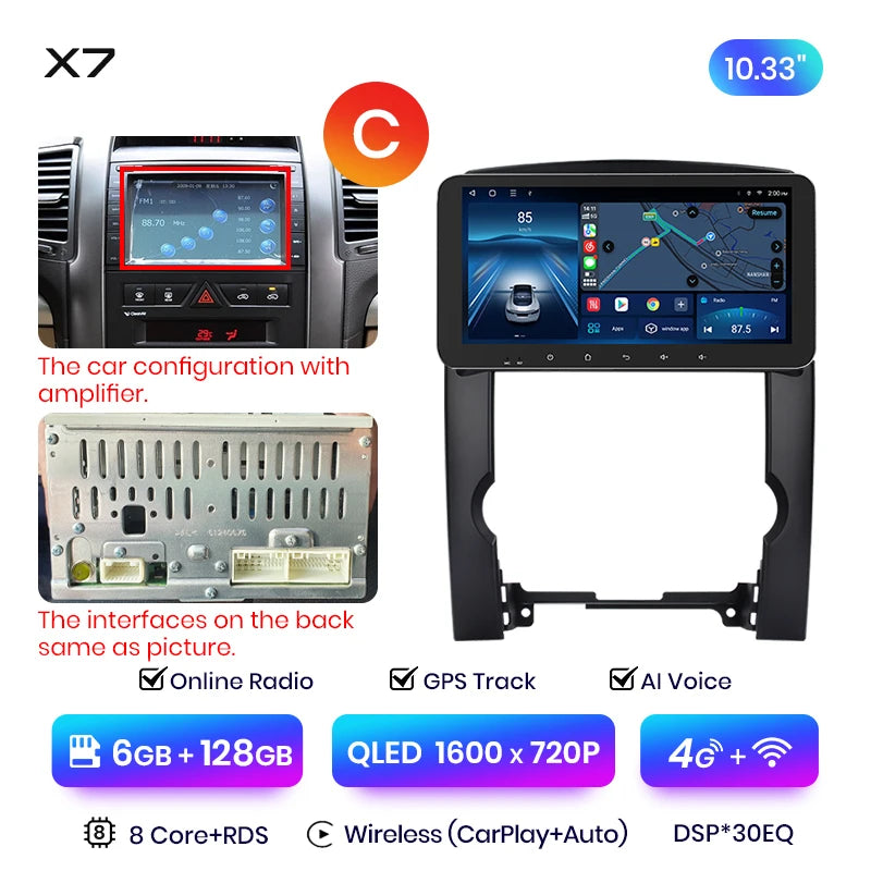 Junsun X7 MAX 2K HD Bildschirm Drahtlose CarPlay Auto Auto Radio für Kia Sorento 2 XM 2009 - 2012 Auto Multimedia GPS 2din autoradio 