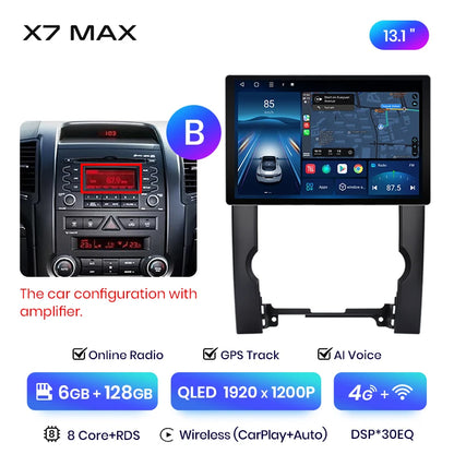Junsun X7 MAX 2K HD Bildschirm Drahtlose CarPlay Auto Auto Radio für Kia Sorento 2 XM 2009 - 2012 Auto Multimedia GPS 2din autoradio 
