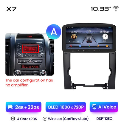 Junsun X7 MAX 2K HD Bildschirm Drahtlose CarPlay Auto Auto Radio für Kia Sorento 2 XM 2009 - 2012 Auto Multimedia GPS 2din autoradio 