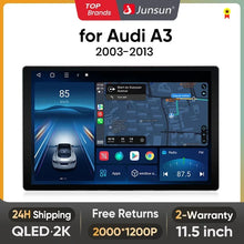 Load image into Gallery viewer, Junsun X7 PRO 11.5“ 2K AI Voice Wireless CarPlay Android Auto Car Radio for Audi A3 8P 2003 - 2013 Multimedia autoradio
