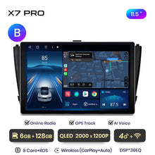 Load image into Gallery viewer, Junsun X7 PRO 11.5“ 2K AI Voice Wireless CarPlay Android Auto Car Radio for Toyota Avensis T27 2008-2015 Multimedia autoradio
