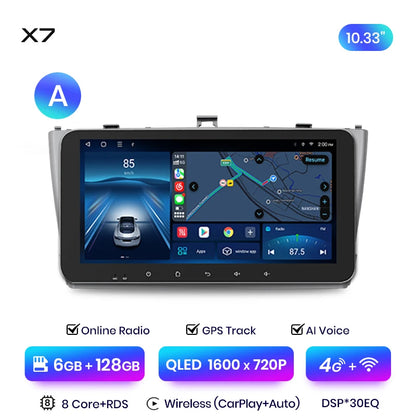Junsun X7 PRO 11.5“ 2K AI Voice Wireless CarPlay Android Auto Car Radio for Toyota Avensis T27 2008-2015 Multimedia autoradio