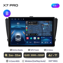 Load image into Gallery viewer, Junsun X7 PRO 11.5“ 2K AI Voice Wireless CarPlay Android Auto Car Radio for Toyota Avensis T27 2008-2015 Multimedia autoradio
