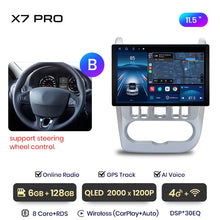 Load image into Gallery viewer, Junsun X7 PRO 11.5“ 2K Wireless CarPlay Android Auto Car Radio for Renault Logan 1 Sandero 2009-2013 Dacia Duster autoradio
