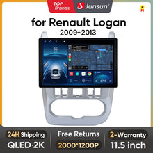 Load image into Gallery viewer, Junsun X7 PRO 11.5“ 2K Wireless CarPlay Android Auto Car Radio for Renault Logan 1 Sandero 2009-2013 Dacia Duster autoradio
