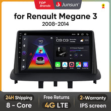 Load image into Gallery viewer, Junsun AI Voice 2 din Android Auto Radio For Renault Megane 3 Fluence Samsung SM3 2008 - 2014 Carplay 4G Car Multimedia GPS 2din autoradio
