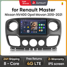 Junsun AI Voice 2 din Android Auto Radio For Renault Master Nissan NV400 Opel Movano 2010 - 2021 Carplay 4G Car Multimedia GPS 2din autoradio