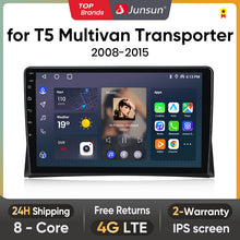 Load image into Gallery viewer, Junsun AI Voice 2 din Android Auto Radio For Volkswagen VW Touareg Multivan T5 Transporte 2004-2009 Carplay 4G Car Multimedia GPS 2din autoradio
