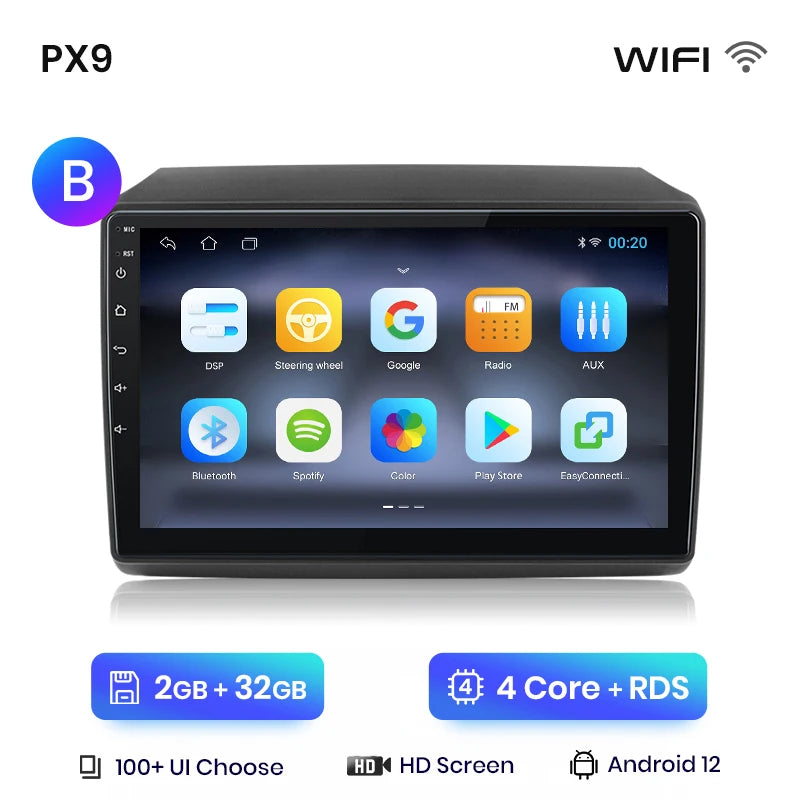 Radio con Android Auto y CarPlay inalámbrico AWESAFE para Fiat Ducato, Peugeot Boxer 2, Citroën Jumper 2 (2006-2023) 
