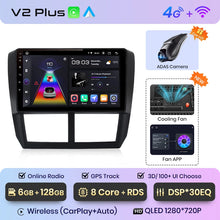 Lade das Bild in den Galerie-Viewer, Junsun V1pro AI Stimme 2din Android Auto Radio für Subaru Forester 3 SH Impreza 2007-2013 Carplay 4G Auto Multimedia GPS autoradio 
