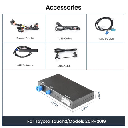 Junsun Wireless Carplay Android Auto Module Box for TOYOTA CHR Corolla Camry Auris Prius RAV4 Avensis Highlander Touch2 Entune 2