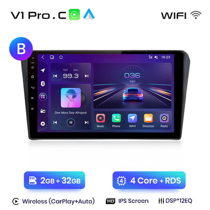 Junsun V1pro AI Voice 2 DIN Android Auto Radio para Toyota Avensis T25 2002-2008 Carplay Car Multimedia GPS 2 DIN autorradio 