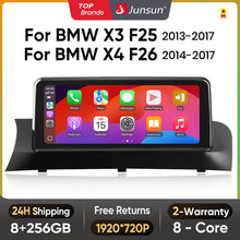 Lade das Bild in den Galerie-Viewer, Junsun 10.25 inch CarPlay For Apple Car Radio Multimedia For BMW X3 F25 X4 F26 2013-2017 CIC NBT Wireless Android Auto Stereo

