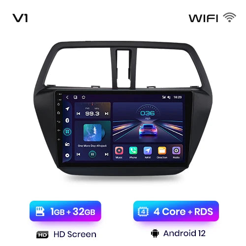 Junsun V1pro AI Voice 2 DIN Android Auto Radio para Suzuki SX4 2 S-Cross 2012-2016 Carplay 4G Car Multimedia GPS Autoradio 