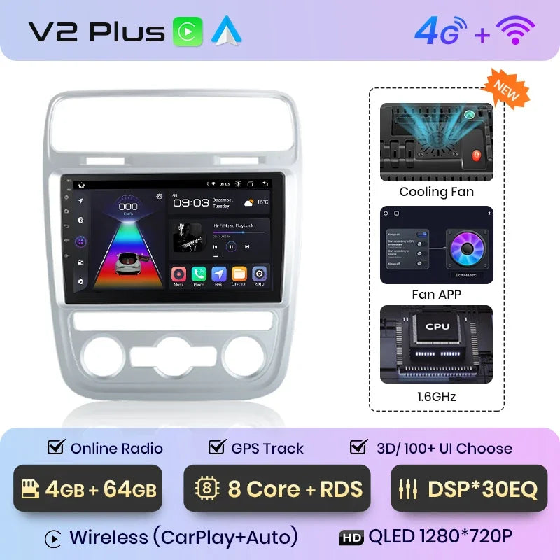 Radio Junsun CarPlay inalámbrica Android Auto para Volkswagen Scirocco 2015, sistemas inteligentes para coche, RDS, Bluetooth, WiFi, 2 DIN 