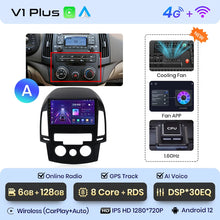 Cargar imagen en el visor de la galería, Junsun V1 AI Voice Wireless CarPlay Android Auto Radio For Hyundai I30 2006-2011 4G Car Multimedia GPS 2din autoradio

