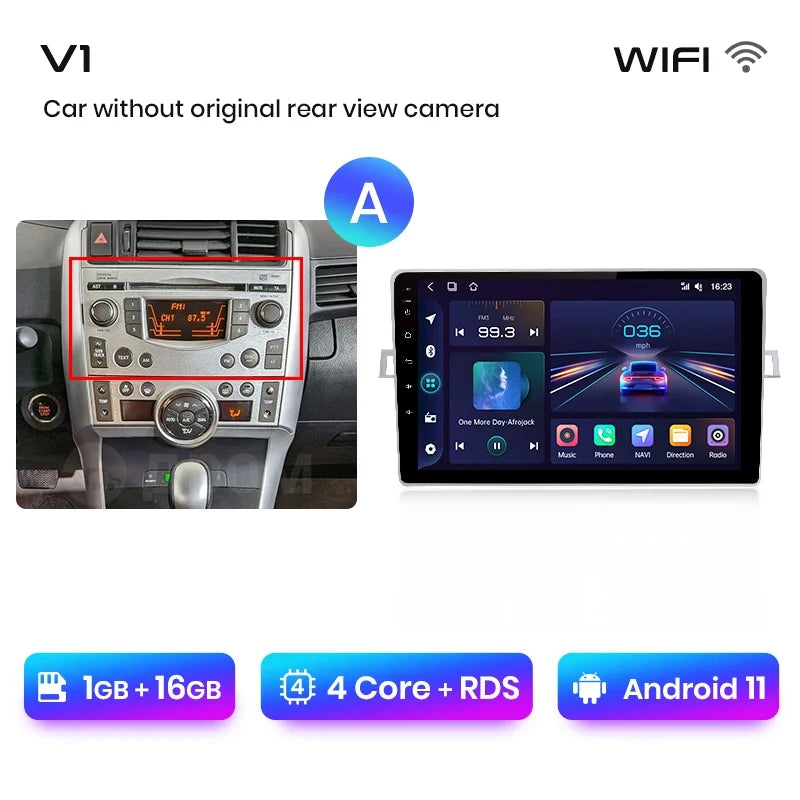 Junsun V1 AI Voice Wireless CarPlay Android Auto Radio for Toyota Verso R20 2009 - 2018 4G Car Multimedia GPS 2din autoradio