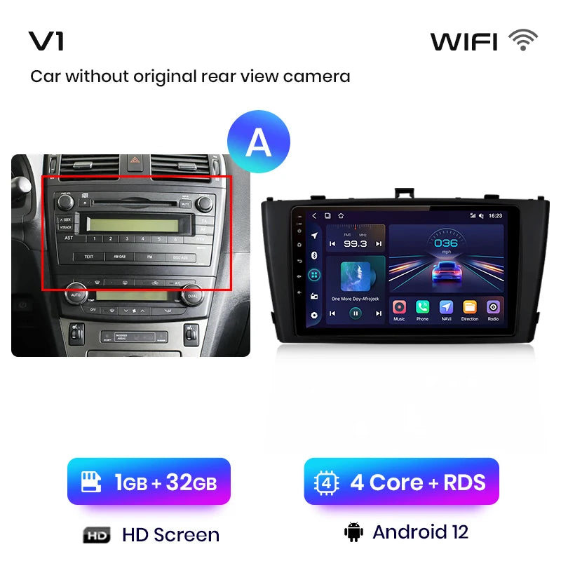 Junsun V1pro AI Voice 2 din Android Auto Radio For Toyota Avensis T27 2008-2015 Carplay 4G Car Multimedia GPS 2din autoradio