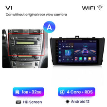 Load image into Gallery viewer, Junsun V1pro AI Voice 2 din Android Auto Radio For Toyota Avensis T27 2008-2015 Carplay 4G Car Multimedia GPS 2din autoradio
