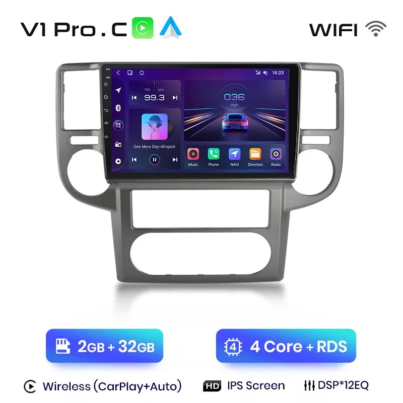 Junsun Wireless CarPlay Android Auto Radio For NISSAN X-TRAIL Xtrail 2003 2004 -2007 Car Intelligent Systems RDS BT WiFi 2 din