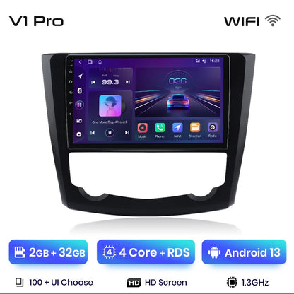 Radio Junsun V1 Plus para Renault Kadjar 2015-2019 con CarPlay inalámbrico, Android Auto, sistema inteligente, 2 DIN, DVD. 