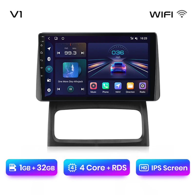 Junsun V1 Plus AI Voice - Radio inalámbrica Android para Renault Clio Campus 2009, Carplay 4G, GPS, 2 DIN 