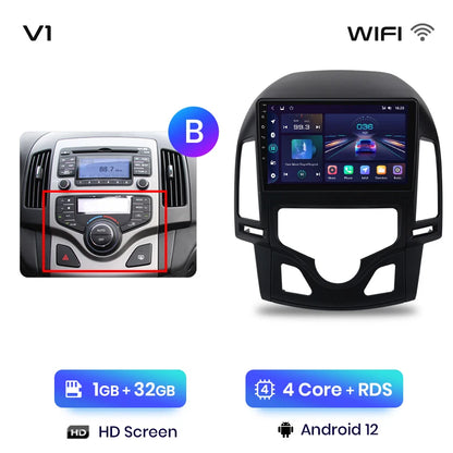 Junsun V1 AI Stimme Drahtlose CarPlay Android Auto Radio Für Hyundai I30 2006-2011 4G Auto Multimedia GPS 2din autoradio 