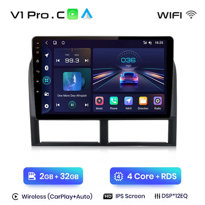 Reproductor multimedia Junsun CarPlay para Jeep Grand Cherokee II WJ 1998-2004 con Android Auto, GPS y radio de 2 DIN. 