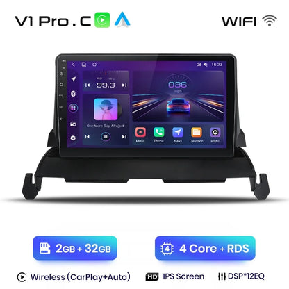Radio Junsun CarPlay inalámbrica Android Auto para Dodge Journey 2009-2012 con sistema inteligente RDS, Bluetooth, WiFi, 2 DIN 