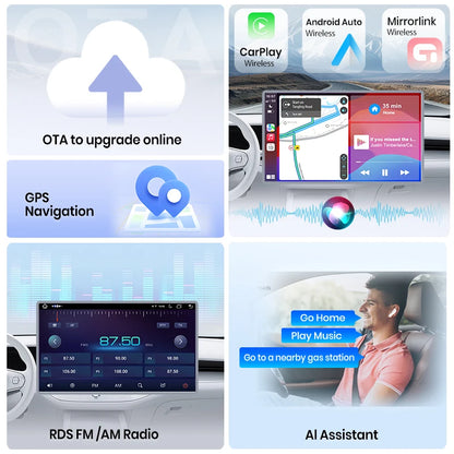 Junsun Wireless CarPlay Car Radio For Volkswagen VW Golf 7 2013-2017 Android Multimedia