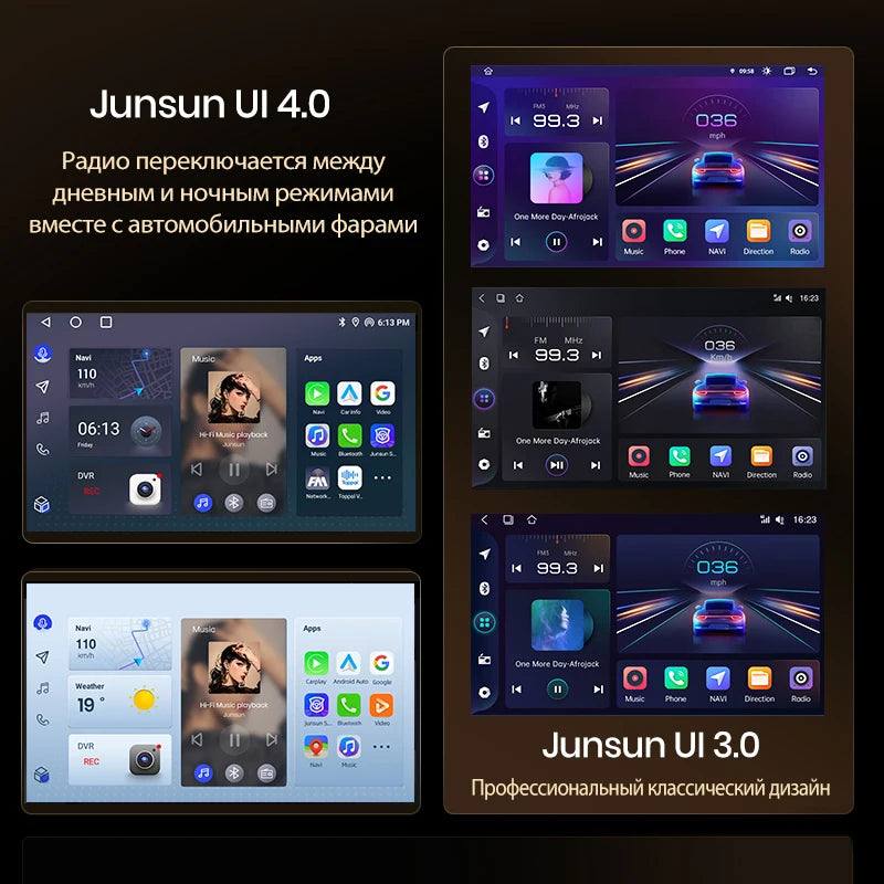 Junsun AI Wireless CarPlay Android Auto Car Radio For Toyota Corolla E140 E150 2006 2007-2013 4G GPS Smart Intelligent Systems
