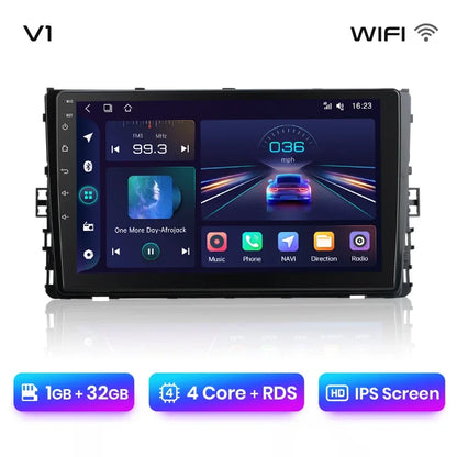 Junsun CarPlay inalámbrico Android Auto Radio para VOLKSWAGEN LAVIDA PLU 2018 Sistemas inteligentes para coche RDS BT WiFi 2 DIN 