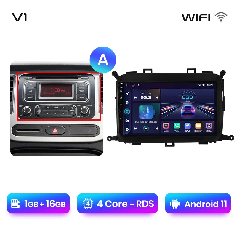 Junsun V1pro AI Voice 4G Carplay Android Auto Multimedia Player For Kia Carens 2013-2018 2din Car Radio GPS autoradio bluetooth