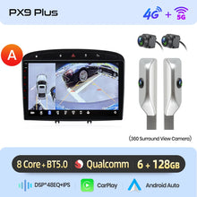 Cargar imagen en el visor de la galería, Junsun Android Wireless CarPlay Auto Car Radio For Peugeot 308 308SW 408 2012-2020 Car Intelligent Systems DSP SWC RDS GPS FM BT
