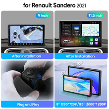 Junsun Wireless CarPlay Car Radio For Renault Sandero 2021 Android Multimedia