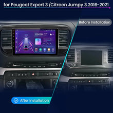 Junsun Autoradio für Peugeot Expert 3 Citroen Jumpy 3 SpaceTourer 2016 – 2021, kabellos, CarPlay, Android Auto, kein 2-Din-DVD