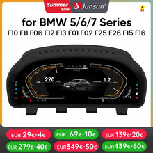 Load image into Gallery viewer, Junsun Bluelight anti-glare screen For BMW F10 F11 F06 F12 F13 F01 F02 F25 F26 LCD Dashboard Panel Virtual CockPit Speedometer

