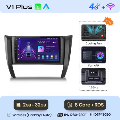 Radio Junsun CarPlay inalámbrica Android Auto para Nissan Navara Frontier NP300 4 D23 2014-2021 con sistema inteligente RDS, Bluetooth y WiFi. 